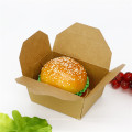 Bio-degradable Food container take away manufacturer hot sale paper food box hamburger box